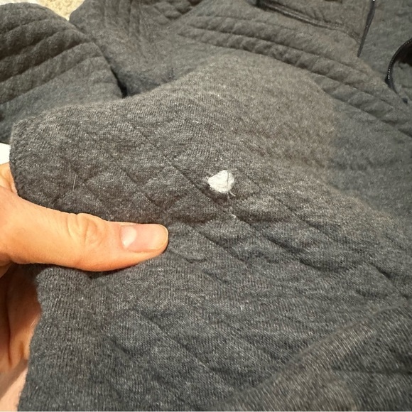 J crew heather carbon Quilted half-zip - Picture 5 of 5